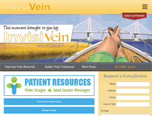 Tablet Screenshot of invisivein.com